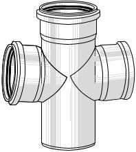 PP Двоен разклонител, ф110/110-87°30