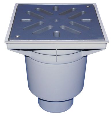 HL606L/5 Подов сифон Perfekt,с пластмасова решетка ф160