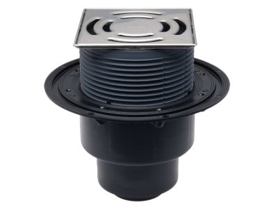 HL3100 Подов сифон с долно оттичане,ф50/75/110, с решетка 138/138мм.