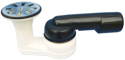 HL514-80 Сифон за душ- кабина DN40/50x6/4,страничен отточна тръба на шарнирна връзка,резба 6/4,сито-