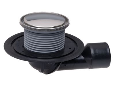 HL80-1R Подов сифон DN50/75, отточна тръба на шарнирна връзка, воден затвор, фланец рамка и капачка