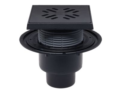 HL310NPrG Подов сифон своден затвор"Примус"и решетка от чугун ф50/75/110