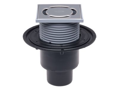 HL310N.2-Подов сифон за тераси с долно оттичане ф50/75/110