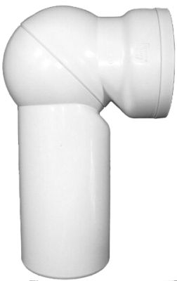 HL210.WE Свързващо коляно за тоалетна ф110