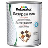 Декоратор лазурен лак сатен орех 0.75л 0