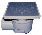 Кликни за увеличение HL605LW Подов сифон с решетка от пласмаса и воден затвор 0