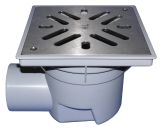 Кликни за увеличение HL605SW PERFEKT-подов сифонDN110,странично оттичане ,с пласмасова рамка и решетка от неръждавейка 0