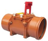 HL720.1 Автоматична канална клапа от ABS,клапен елемент от неръж.стомана,ръчен затвор,ф200 0