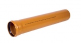 PVC тръба ф110 d1.8  4м КАРБОН оранж 0