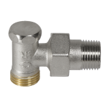 Кликни за увеличение Радиаторен вентил ъглов секретен за Multi-PEX/медна тръба 1/2" 0