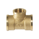 Редуциращ тройник 3/4" х 1/2" х 3/4" месинг 0