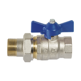 Сферичен кран с връзка. 1"M X 1"Ж 0