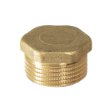 Тапа с външна резба 1/2" месинг 0