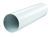 Въздуховод PVC Ф125 0.5м Бяло 0