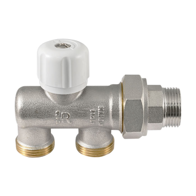 Радиаторен кран еднопосочен-два порта 201E 1/2"