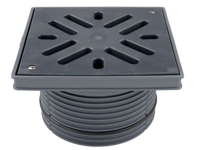 HL623 Наставка d195мм,с рамка от пластмаса 240x240,решетка от пластмаса-226x226mm с винтове