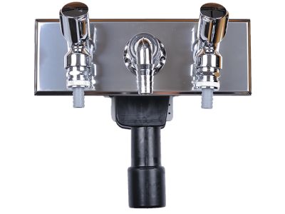 HL406.2 Сифон за вграждане-пералня DN40/50, с 2 крана за чиста вода