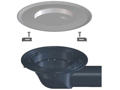 HL5100TK Тяло за сифон за тераси и балкони N75,хоризонтално оттичане