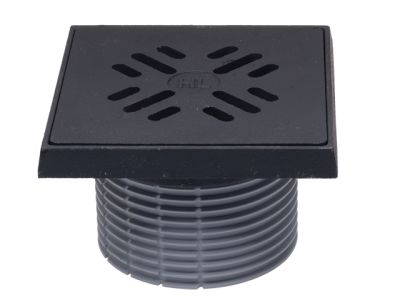 HL39G Наставка d 110мм/чугунена рамка 150х150мм и решетка от чугун 137х137мм