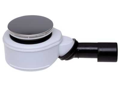 HL520FE Сифон за душ-кабина нисък ECO,DN40/50 с капак от неръждаема стомана,без мембранен воден затв