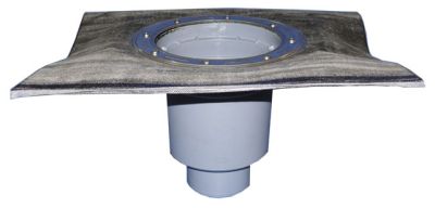 HL616KH/1-PERFEKT-тяло за подов сифон DN110,долно оттичане,фланец с SBS битумна мембрана